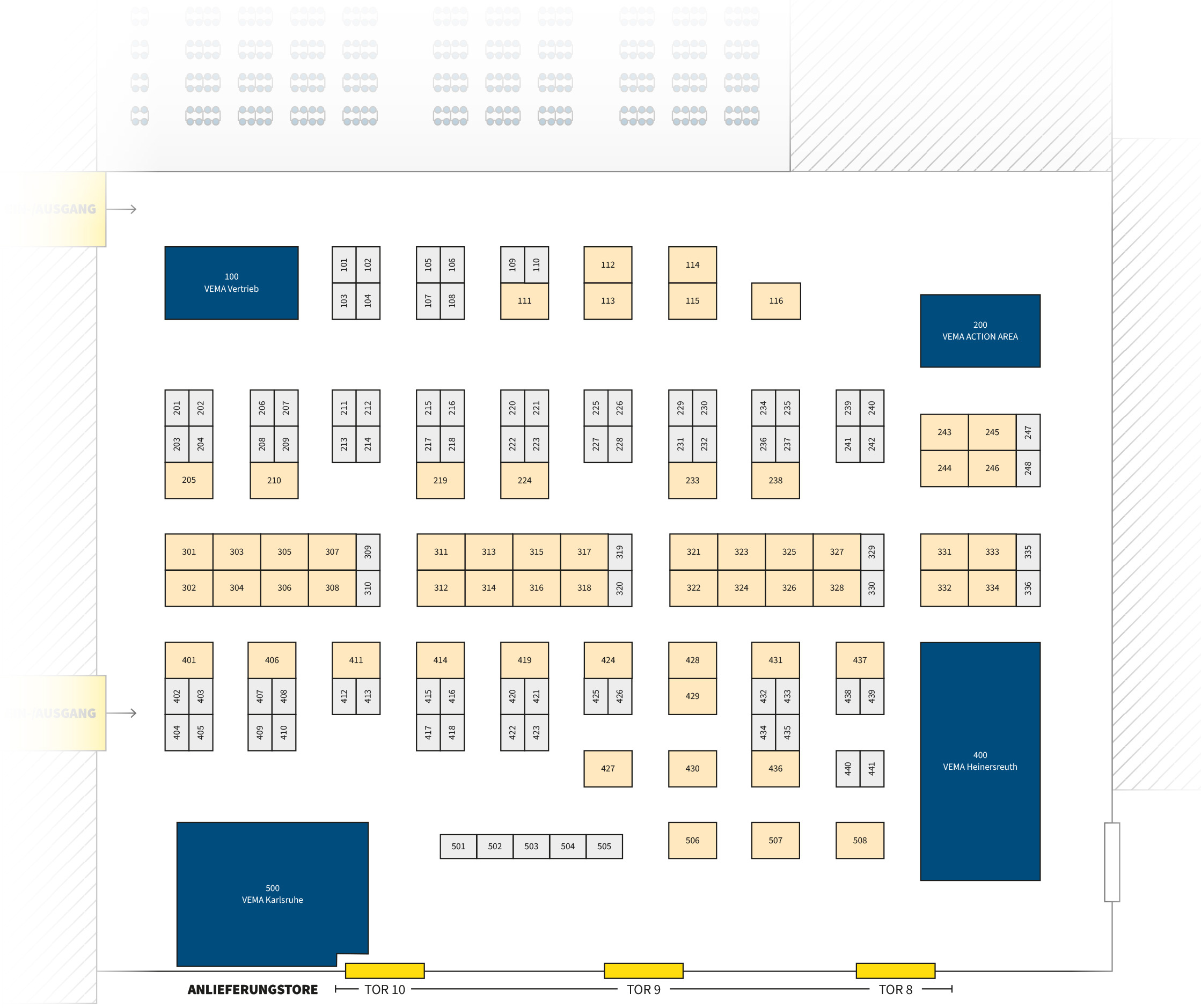 Standplan Messetag